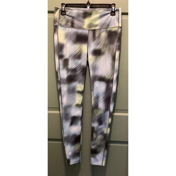 Athleta Chaturanga Jasper Green High Rise Tight Legging Alpine Pattern Size M - Picture 1 of 8